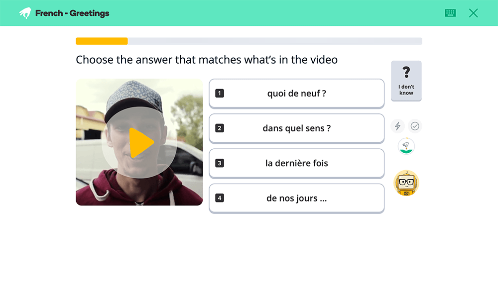 Memrise lesson